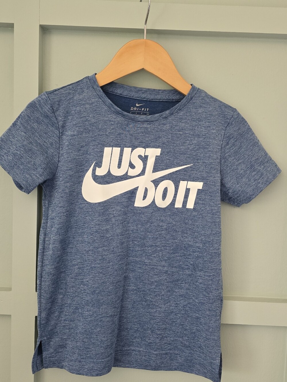 Nike Kids' Blue 'Just Do It' Dri-FIT T-Shirt Back To School Style